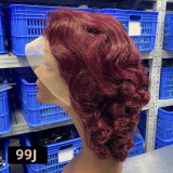 13*4 glueless wig, bouncy loose human hair wig
