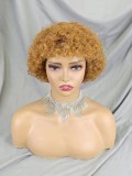 12A Brazilian Human Hair Short Curly Wig High quality Pixie