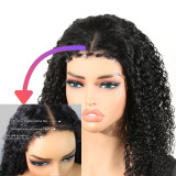 4C Edges Hairline 4x4 Lace Front Wigs Human Hair