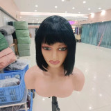Fringe Straight Bob 100% human hair   8inch 48RMB