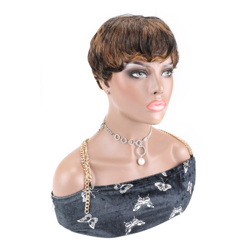 Human Hair Short Cut Pixie Wig Hot Sale High Quality
