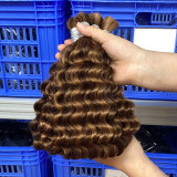 Real human hair wigs, P4/30 boho braids human hair bundles, European and American cross-border hair
