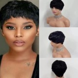 Human Hair Short Cut Pixie Wig Hot Sale High Quality