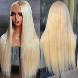 13*4 613 golden human hair wig, Xuchang platinum color in stock