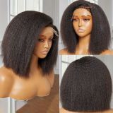 13*4 European and American hand-woven lace front human hair wig with braids and afro style, popular in Africa, cornrows, Xuchang