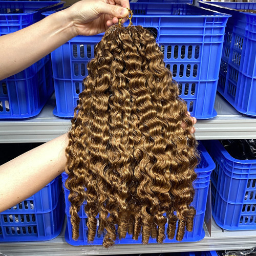 France curly wig, real human hair, crochet braiding, European and American cross-border human hair