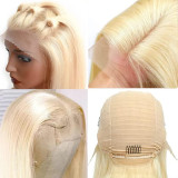 Blonde Bob Wig Human Hair Straight 613 Cross-Border Lace Bob Wig Straight Hair
