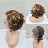 10A 13*4frontal Loose wave Bob 100% human hair wigs