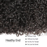 Natural Black Curly Bundles Human Hair Cross-border Real Human Hair Bundles