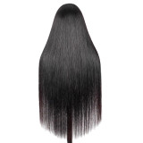 180% density 13*4 lace wigs, bone straight natural color human hair wig