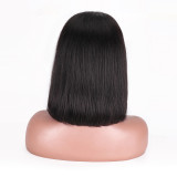 12A 200% Density BOB Glueless Wig 100% Human Hair Real Hair Wig Bone Straight Hair