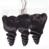 Cross-border African and European and American bestseller 13*4 spiral curl high-definition transparent full hand-woven hairpiece from Xuchang