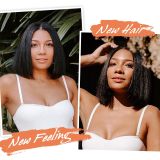 Wig made of real human hair, T-part lace, kinky straight bob wig, wholesale human hair