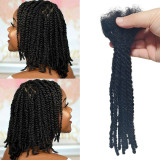 Real human hair dreadlock wig, cos dreadlock, hand-twisted double-strand braid