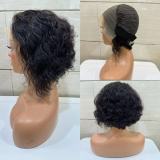 13*4 frontal pixie water Bob  100% Brazilian human hair