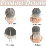 Cross-border Hollywood women's lace front wig, real human hair braided wig, real human hair, European and American stock