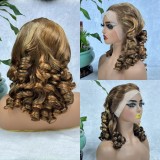 300% Density Egg Roll Wave 13x4 Frontal Wig Bouncy Loose wig