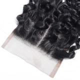 4*4 Brazilian Kinky Curly Lace Frontal Closure Human Hair