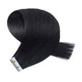 Wholesale in-stock PU real hair tape-in extensions for women, seamless hair extensions, tape-in hair extensions, wig pieces
