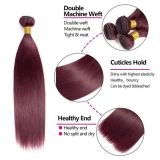Extensions 99J  winered burguney color  human hair bundles