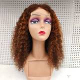 SDD 4*4 Closure Glueless Water Curly Wigs Brazilian human