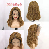 Full Lace Synthetic Braided pixel Curly Lace Braids wigs