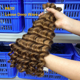 Real human hair wigs, P4/30 boho braids human hair bundles, European and American cross-border hair