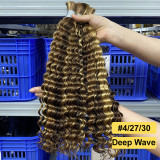Wig made of real human hair, hair bundles P4/27/30 bulk hair human hair, European and American cross-border wigs