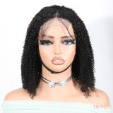 Bob Afro Kinky Curly 4x4 Lace Closure Wigs Human Hair