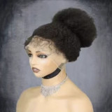 360Full Lace wig AFVO Yaki Curly Wigs Indian Human Hair