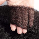 European and American wigs made of real human hair, 4x1 T-part front lace, kinky straight, cross-border wholesale