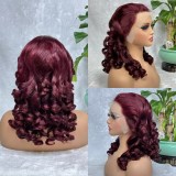 300% Density Egg Roll Wave 13x4 Frontal Wig Bouncy Loose wig