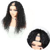 Cross-border Real Human Hair V Part Wig Water Wave Glueless European and American Wig