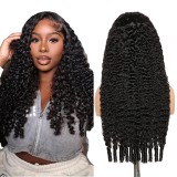 Burmese Curly SDD Human Hair Lace Wig 300 Density