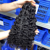 Burmese curly crochet hair wigs made from real human hair