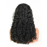200%DD PixieCurl Frontal lace front human hair wig European and American style wig