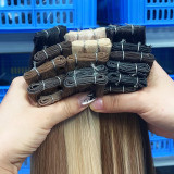 Human hair wigs, hand-knitted hair wefts for women, human hair genius weft bundles, European and American cross-border