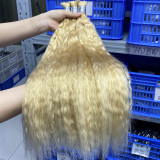 Real human hair wigs, hair bundles for women, wet and wavy human hair, real human hair, cross-border foreign trade