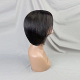 13X4frontal Bob 8inch pixie cut straight wig