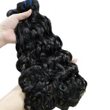 Customized wigs made from real human hair, Italian curly bundles, hair wefts, cross-border women's wigs