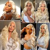 613 blonde hair bundles straight body, European and American wigs for cross-border sales