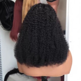13*4 lace curly 300% density human hair wig super full real human hair