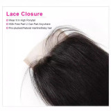 Human Hair Bundles with Lace Closure