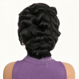 13*4 pixie cut human hair wigs foreign trade real human hair wigs pixie short hair