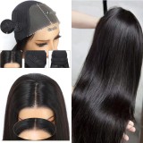 9A 13* 4 lace long Straight 180%Density Original human hair