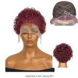 Cross-border short pixie cut human hair wigs in European and American style