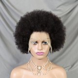 Brazilian Afro Wig 100% Human Hair 13*4 Big lace Fratal wig