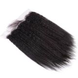 13*4 yaki kinky straight frontal closure human hair HD