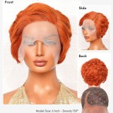 Cross-border short pixie cut human hair wigs in European and American style