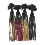Real human hair dreadlocks, hand-twisted African reggae dreadlocks, human hair dreadlocks 0.2cm